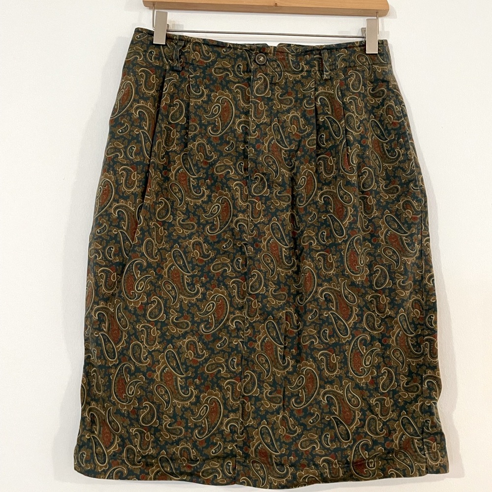 Liz Claiborne Vintage Lizsport Paisley Skirt size 10